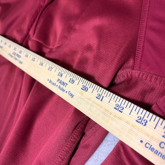 Vintage Nike Golf Pullover Mens Large Red 1/2 Zip Fleece Adjustable Country Club - Picture 4 of 7